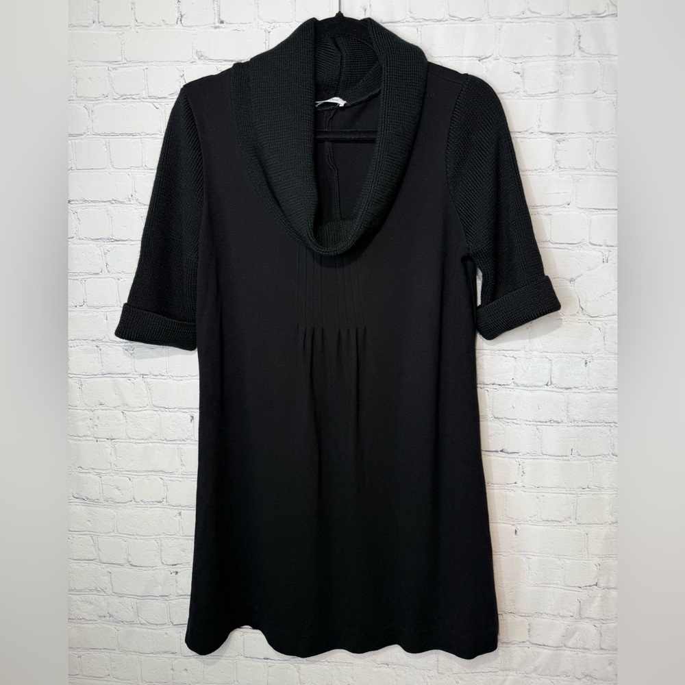 Calvin Klein size medium black short sleeve mini dress/top
